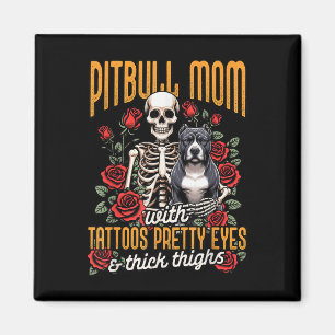 Pitbull Mamma Pittie Mamma Hund Mamma Pitbull Mamm Magnet