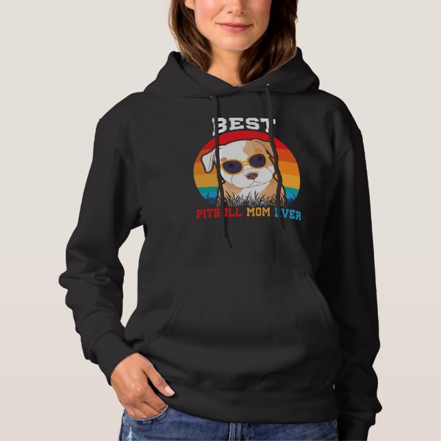 Pitbull Mamma T Shirt (Framsida)