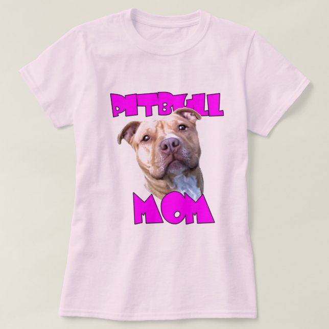 Pitbull mamma t-shirt (Design framsida)