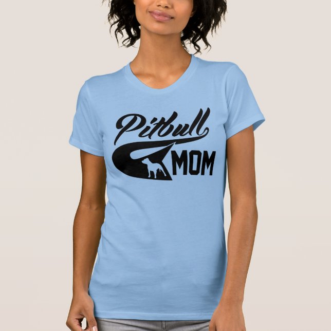 Pitbull mamma t-shirt (Framsida)
