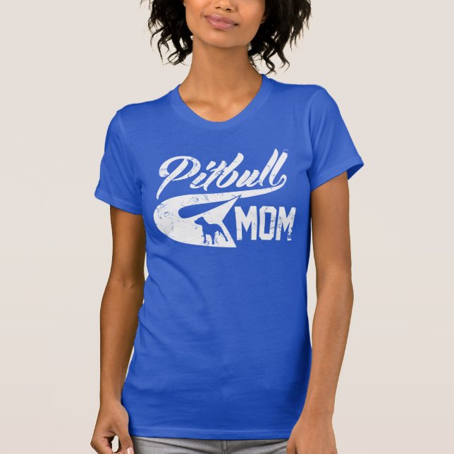 Pitbull mamma t-shirt (Framsida)