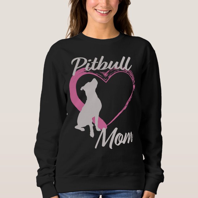 Pitbull Mamma T Shirt (Framsida)