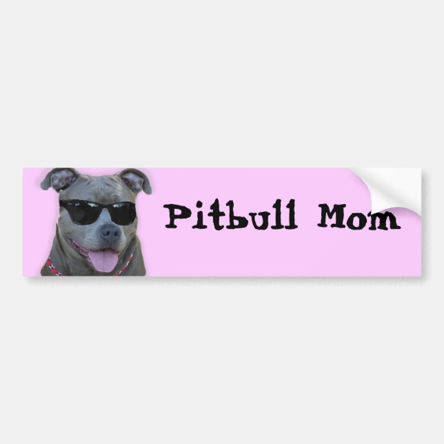 Pitbull mammabildekal bildekal (Framsidan)
