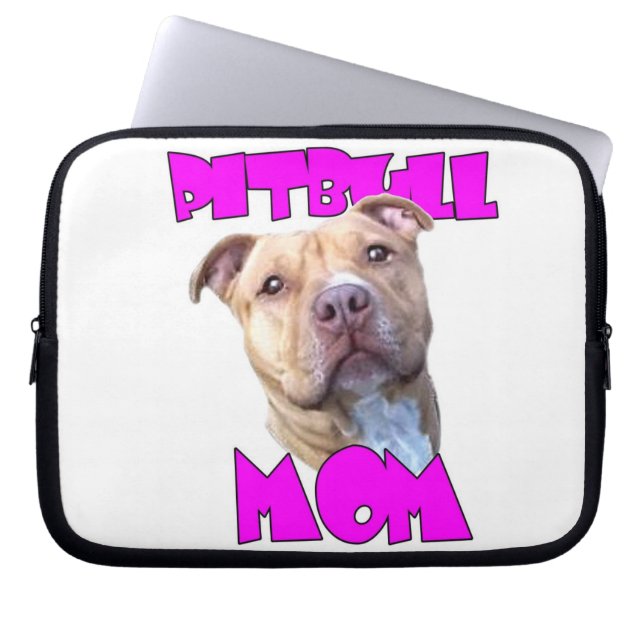 Pitbull mammahund laptop fodral (Framsidan)