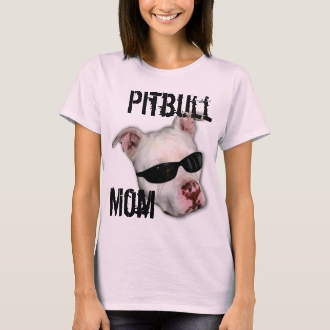 Pitbull mammaT-tröja Tee (Framsida)