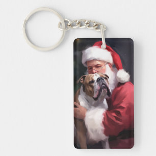 Pitbull med Tomte Julfirande Julfirande Noël