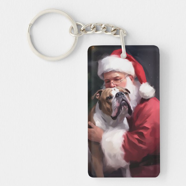 Pitbull med Tomte Julfirande Julfirande Noël (Framsidan)