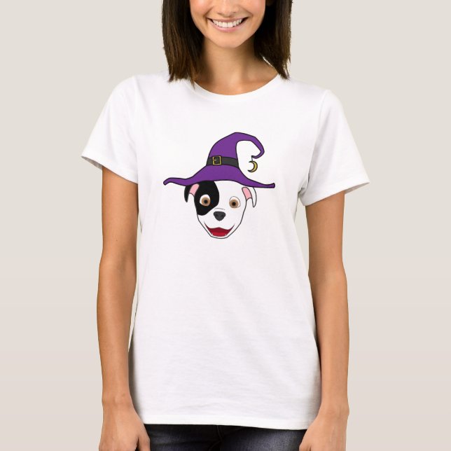 Pitbull med Witch Hat Tröja (Framsida)