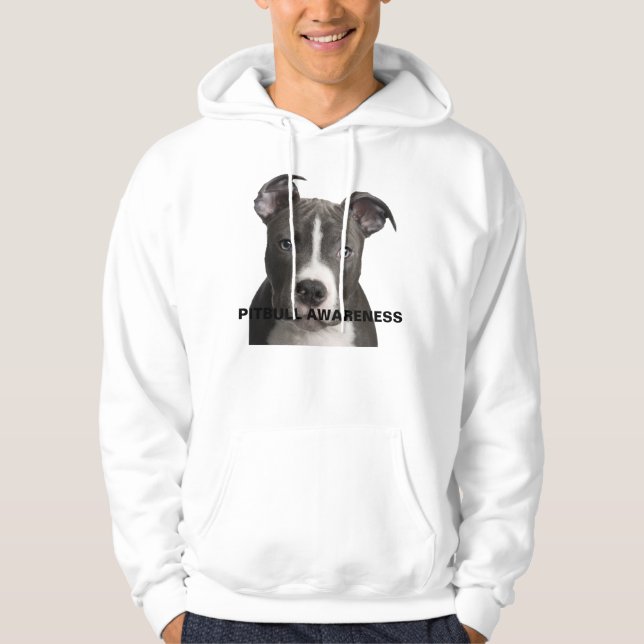 Pitbull medvetenhethoodie munkjacka (Framsida)
