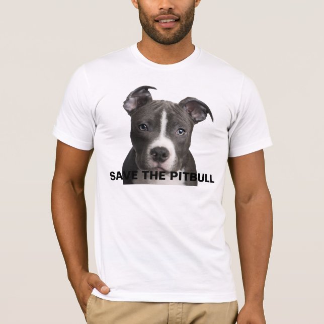Pitbull medvetenhetT-tröja T Shirt (Framsida)