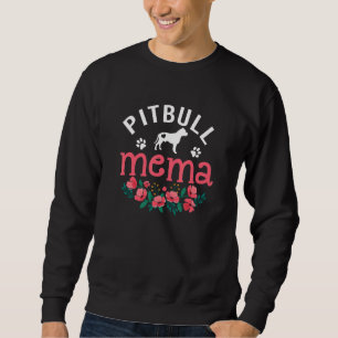 Pitbull Mema Hund Womens Pit Bull Dog Pet Pibble O Lång Ärmad Tröja