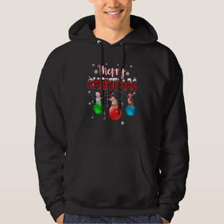 Pitbull Merry Christmas Cute Plaid Leopard Pittie Hoodie