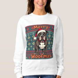 Pitbull Merry Woofmas T Shirt