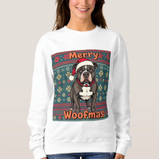 Pitbull Merry Woofmas T Shirt