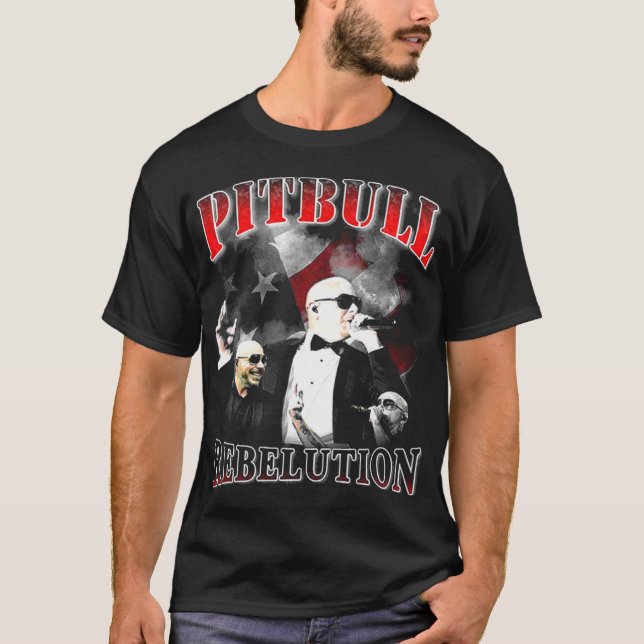 Pitbull Mr.Worldwide Vintage T Shirt (Framsida)