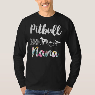 Pitbull Nana Pitbull Cute Womens Grandma Tees T Shirt