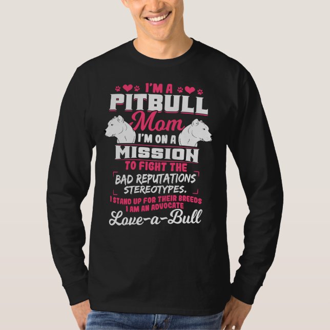 Pitbull-offert T Shirt (Framsida)