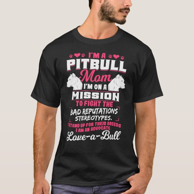 Pitbull-offert T Shirt (Framsida)