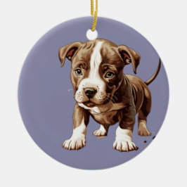 Pitbull Ornament Anpassade Gift