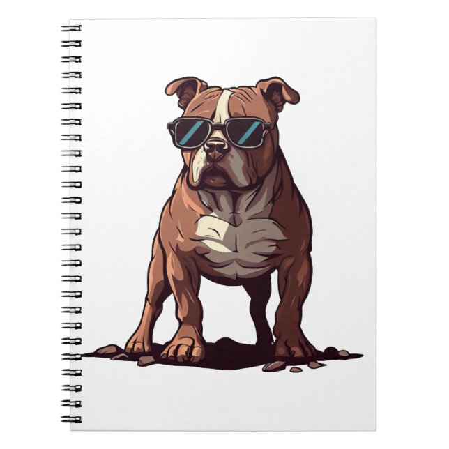 Pitbull Owner Gifts Anteckningsbok (Framsidan)