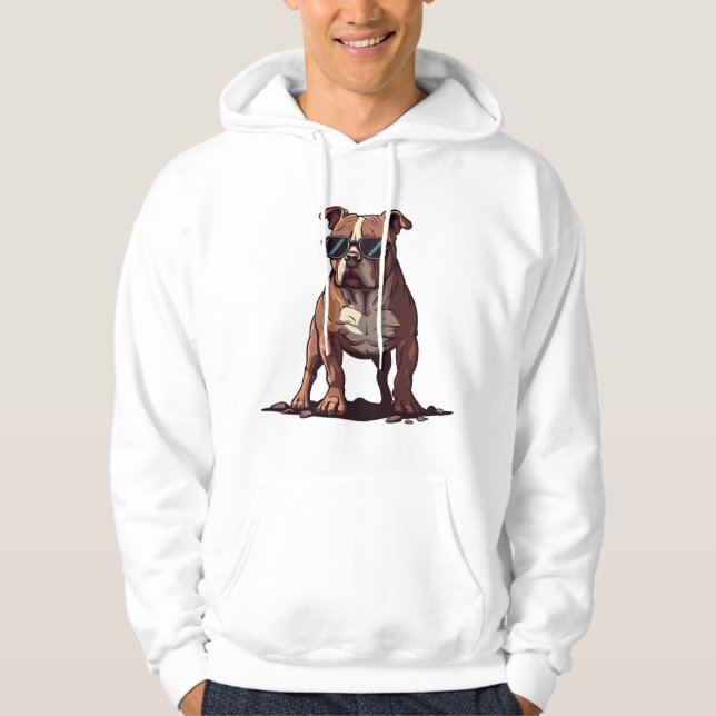 Pitbull Owner Gifts Hoodie (Framsida)