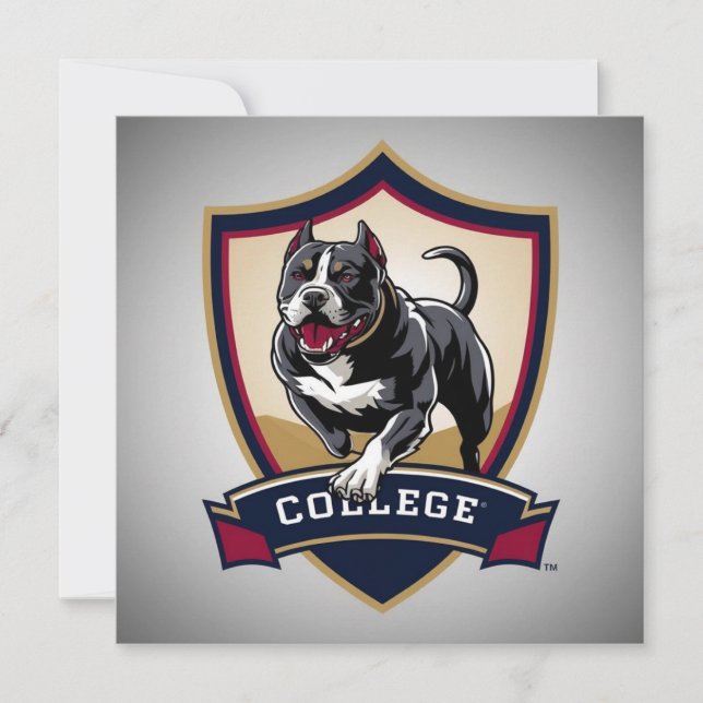 Pitbull på college: Logotyp (Framsida)