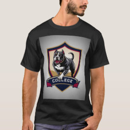 Pitbull på college: Logotyp T Shirt