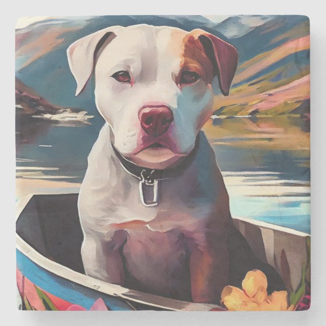 Pitbull på paddel: Ett naturskönt äventyr Stenunderlägg (Framsidan)