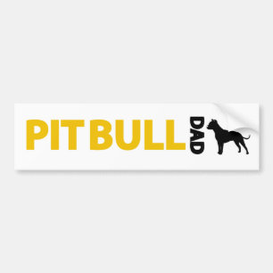 Pitbull pappa bildekal