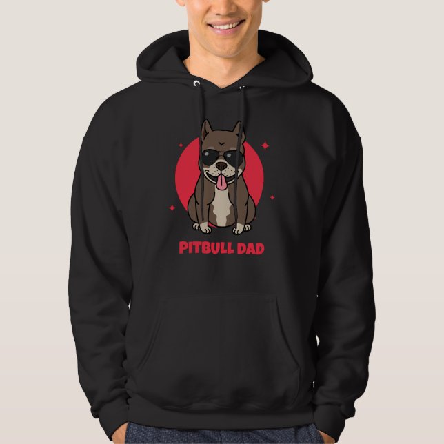 Pitbull Pappa Classic 253 Hoodie (Framsida)