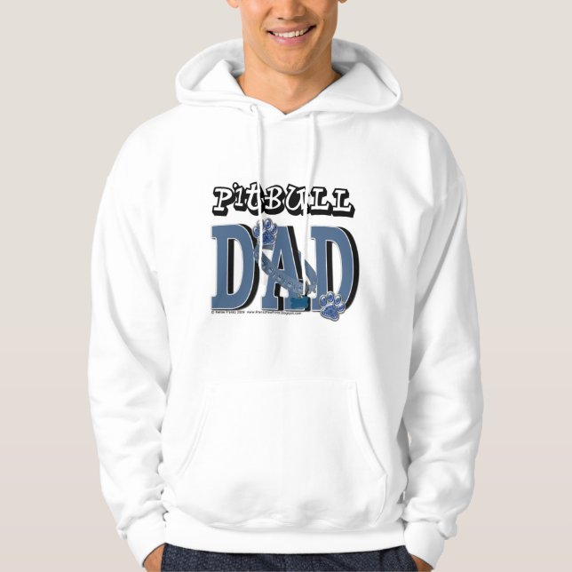 Pitbull PAPPA Hoodie (Framsida)