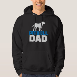 Pitbull Pappa Hund älskare Hoodie