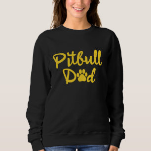 Pitbull Pappa Hund Animal Djurälskare Pappa Coola  T Shirt