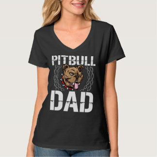 Pitbull Pappa Hundägare American Pitbull Terrier T Shirt