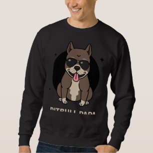 Pitbull Pappa Hundar Lång Ärmad Tröja