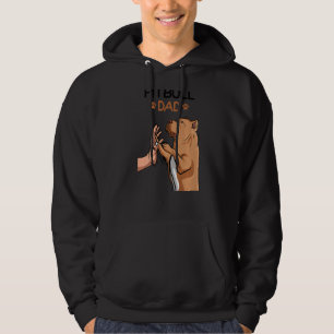 Pitbull Pappa Pittie Hund Manar Hoodie