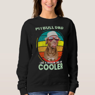 Pitbull Pappa som ett vanligt Pappa men koler Far T Shirt