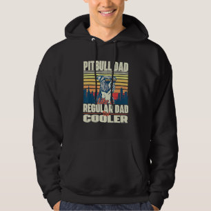 Pitbull Pappa som ett vanligt Pappa men koler - Pi Hoodie