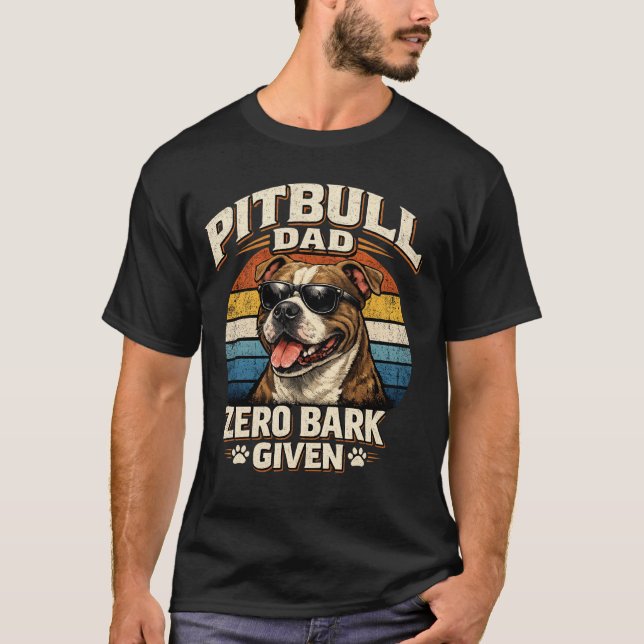 Pitbull Pappa T-shirt (Framsida)