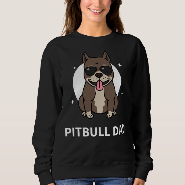 Pitbull Pappa T Shirt (Framsida)