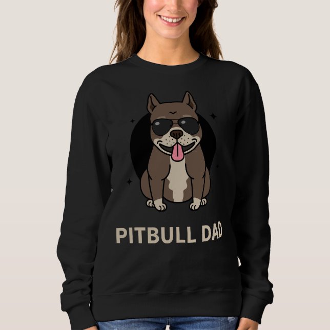 Pitbull Pappa T Shirt (Framsida)