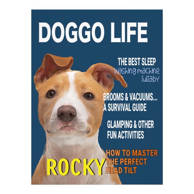 Pitbull Parody Magazine Cover Fototryck (Framsidan)