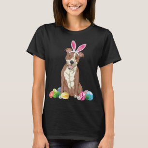 Pitbull Påsk Day Bunny Eggs Påsk Costume B T Shirt