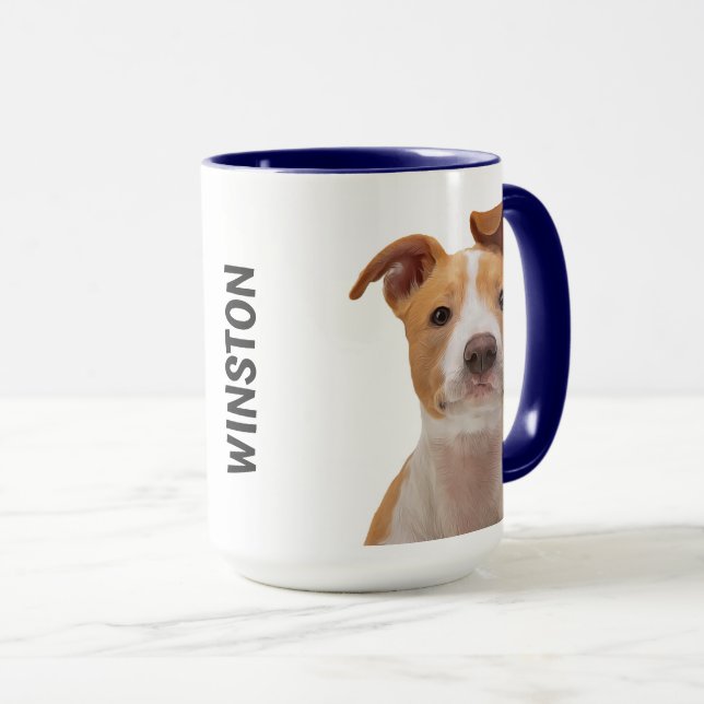 Pitbull Personlig mugg (Framsida höger)
