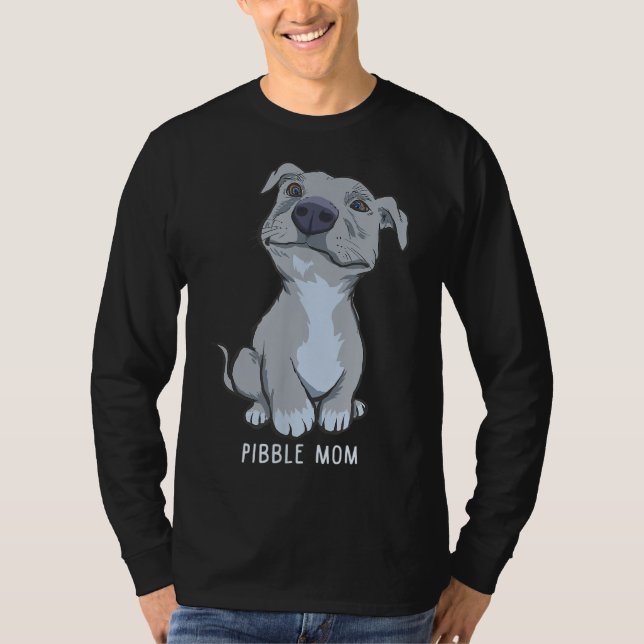Pitbull Pibble Mamma Gift T Shirt (Framsida)