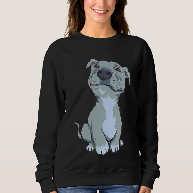 Pitbull Pibble Mamma T Shirt (Framsida)