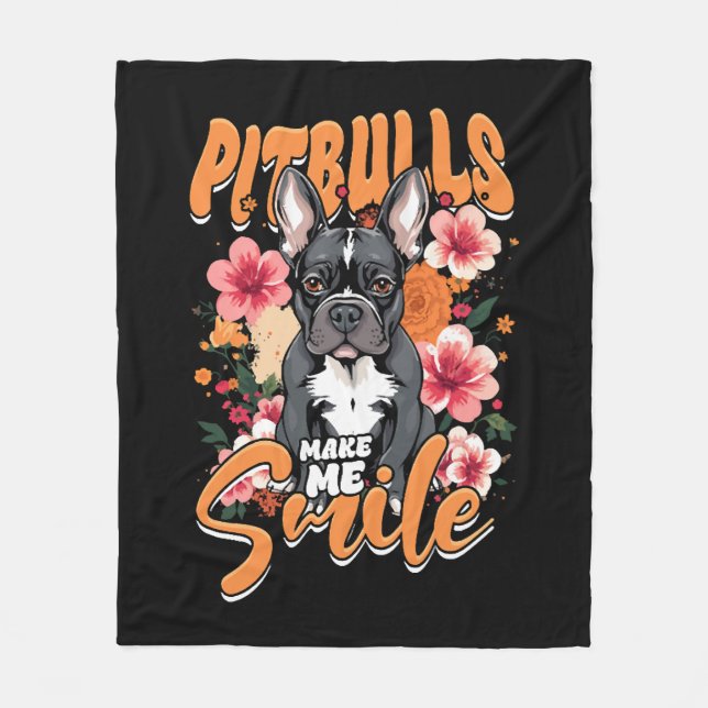 Pitbull Pitbulls Fleecefilt (Framsidan)