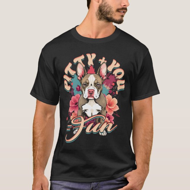 Pitbull Pitbulls Pitty + You = Fun T Shirt (Framsida)