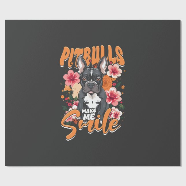 Pitbull Pitbulls Presentpapper (Platt)