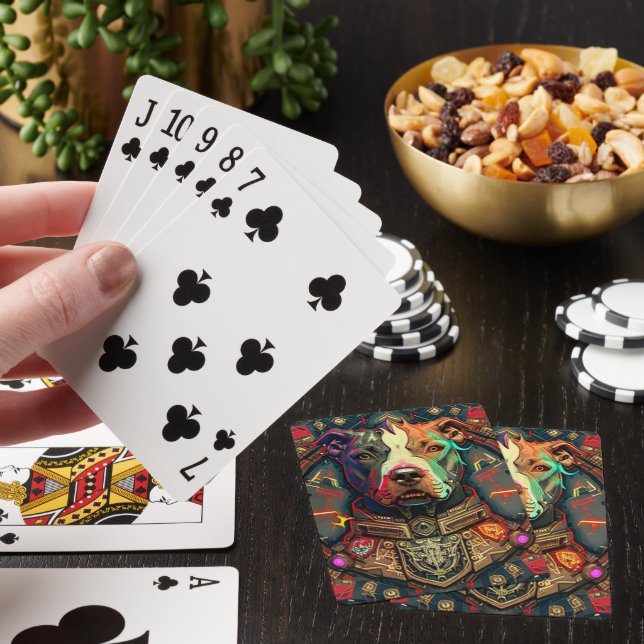 Pitbull Pittie (Cyberpunk Stil) Casinokort (På plats)